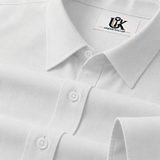 Men’s Pure White Textured Regular Fit Formal Casual Shirt, Full & Half Sleeve