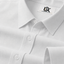 Men’s Pure White Textured Regular Fit Formal Casual Shirt, Full & Half Sleeve