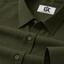 Men’s Olive Green Solid Textured Shirt, Regular Fit Formal Casual Full Sleeve