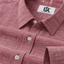 Men’s Dusty Rose Pink Slub Textured Regular Fit Formal Casual Shirt