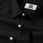 Men’s Jet Black Solid Regular Fit Formal Casual Shirt, Full & Half Sleeve