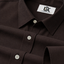 Men’s Dark Chocolate Brown Textured Regular Fit Formal Casual Shirt, Full & Half Sleeve