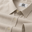 Men’s Natural Oatmeal Beige Textured Regular Fit Formal Casual Shirt, Full & Half Sleeve