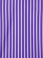 Men's Royal Purple & White Striped Regular Fit Formal Shirt | Full & Half Sleeve
