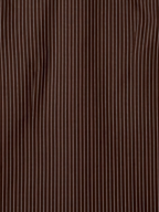 Men's Dark Brown Pinstripe Formal Shirt Regular Fit | Full & Half Sleeve