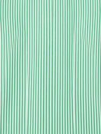 Men's Mint Green & White Vertical Striped Regular Fit Formal Shirt | Full & Half Sleeve