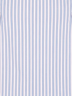 Men's Sky Blue & White Vertical Striped Regular Fit Formal Shirt | Full & Half Sleeve