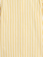 Men's Mustard Yellow & White Striped Regular Fit Formal Shirt | Full & Half Sleeve