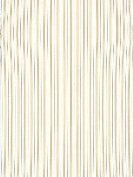 Men's White Gold Pinstripe Regular Fit Formal Shirt | Full & Half Sleeve