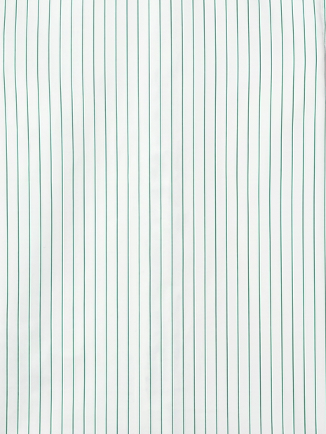 Men's White Green Pinstripe Regular Fit Formal Shirt | Full & Half Sleeve