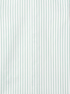 Men's White Green Pinstripe Regular Fit Formal Shirt | Full & Half Sleeve