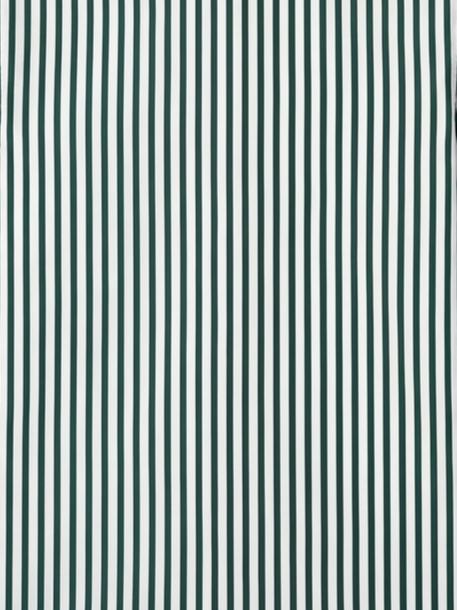 Men's White & Forest Green Striped Regular Fit Formal Shirt | Full & Half Sleeve