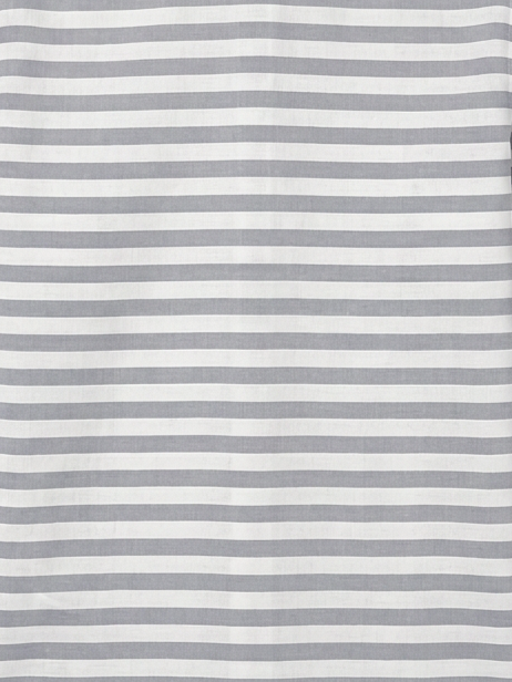 Men's White & Grey Horizontal Striped Regular Fit Formal Shirt | Full & Half Sleeve