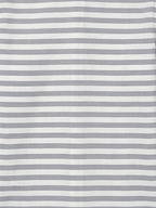 Men's White & Grey Horizontal Striped Regular Fit Formal Shirt | Full & Half Sleeve