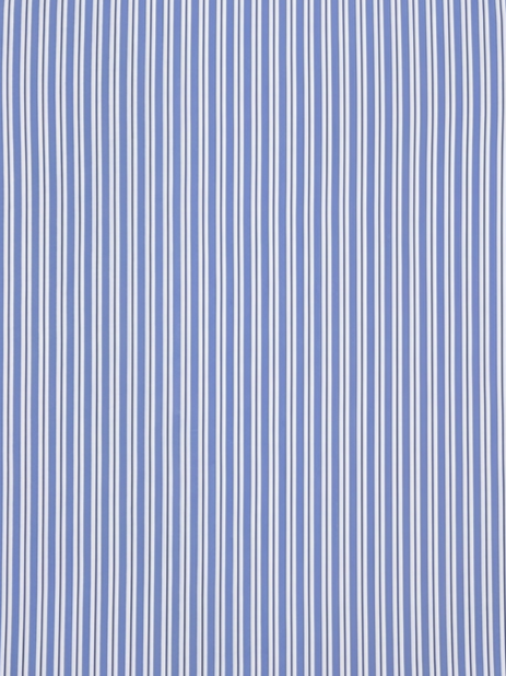 Men's White & Royal Blue Striped Regular Fit Formal Shirt | Full & Half Sleeve