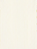 Men's White Yellow Pinstripe Regular Fit Formal Shirt | Full & Half Sleeve