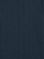Men's Navy Blue Pinstripe Regular Fit Formal Shirt | Full & Half Sleeve
