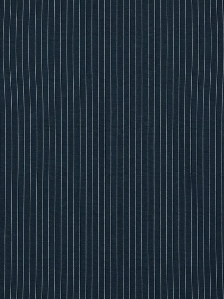 Men's Navy Blue Pinstripe Regular Fit Formal Shirt | Full & Half Sleeve