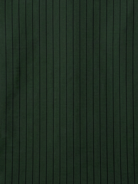 Men's Dark Forest Green Pinstripe Shirt Regular Fit Premium Formal Casual Wear