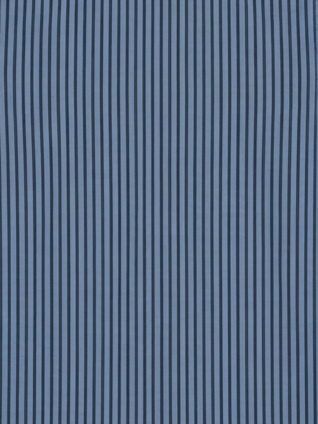 Men's Steel Blue & Navy Vertical Striped Regular Fit Formal Shirt | Full & Half Sleeve