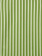 Men's Green & White Vertical Striped Regular Fit Formal Shirt | Full & Half Sleeve