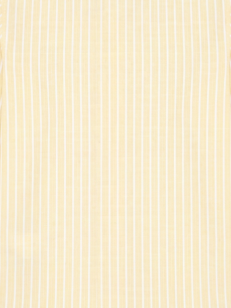 Men’s Butter Yellow & White Pinstripe Regular Fit Formal Shirt | Full & Half Sleeve