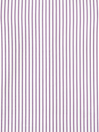 Men's White & Royal Purple Striped Regular Fit Formal Shirt | Full & Half Sleeve