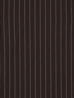 Men's Dark Brown Pinstripe Formal Shirt Regular Fit | Full & Half Sleeve