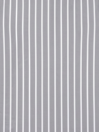 Men's Grey & White Vertical Striped Regular Fit Formal Shirt | Full & Half Sleeve