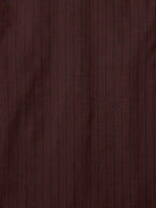 Men's Coffee Brown Pinstripe Formal Shirt Regular Fit | Full & Half Sleeve