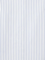 Men's White & Royal Blue Pinstripe Regular Fit Formal Shirt | Full & Half Sleeve