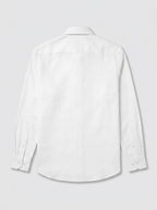 Men’s Pure White Textured Regular Fit Formal Casual Shirt, Full & Half Sleeve