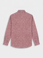 Men’s Dusty Rose Pink Slub Textured Regular Fit Formal Casual Shirt