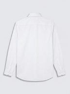 Men’s Bright White Solid Regular Fit Formal Casual Shirt, Full & Half Sleeve