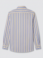 Men's Multicolor Fine Striped Regular Fit Formal Shirt | Full & Half Sleeve