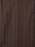 Men's Dark Chocolate Brown Pinstriped Regular Fit Formal Shirt | Full & Half Sleeve