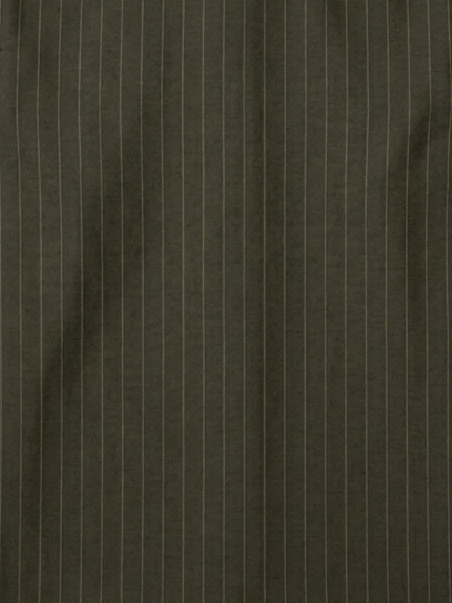 Men's Dark Olive Green Pinstripe Shirt Regular Fit Premium Formal Business Casual Wear