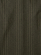 Men's Dark Olive Green Pinstripe Shirt Regular Fit Premium Formal Business Casual Wear