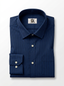Men's Navy Blue Pinstripe Formal Shirt Regular Fit | Full & Half Sleeve