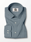 Men's Steel Blue Pinstripe Shirt Premium Regular Fit Formal Office Business Wear