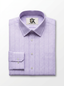 Men's Lavender Textured Formal Shirt Regular Fit | Full & Half Sleeve