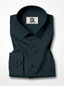 Men's Deep Teal Green Pinstripe Shirt Regular Fit Premium Formal Business Casual Wear