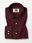 Men's Maroon Pinstripe Formal Shirt Regular Fit | Full & Half Sleeve