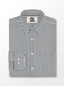 Men's White Black Stripe Regular Fit Formal Shirt | Full & Half Sleeve