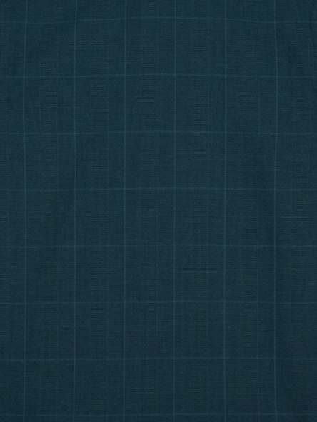 Men’s Deep Teal Blue Textured Regular Fit Formal Casual Shirt, Full & Half Sleeve
