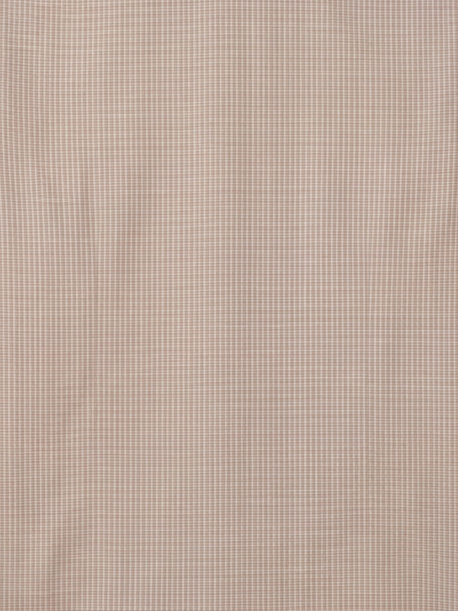 Men’s Light Taupe Beige Micro Check Regular Fit Formal Casual Shirt, Full & Half Sleeve